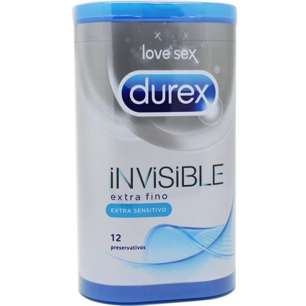 durex invisible extra sensitivo 12 preservativos