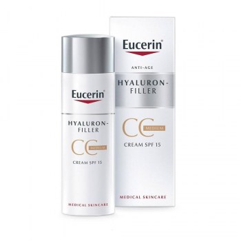 hyaluron filler cc cream tono medio 50 ml eucerin