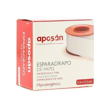 aposan esparadrapo de papel 5m x 25cm