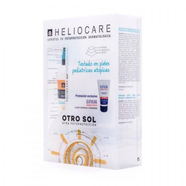 heliocare 360o pediatrics atopic spray 200ml dermacare atopic 100ml