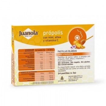 juanola propolis miel altea vitamina c 24 pastillas