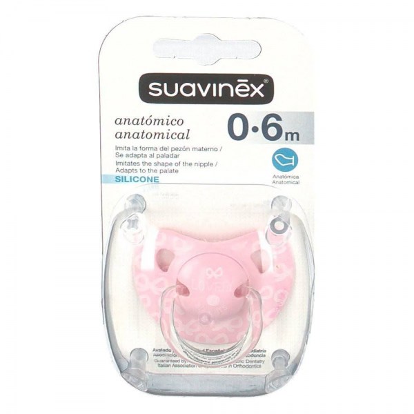 suavinex chupete anatomico silicona 0 6m